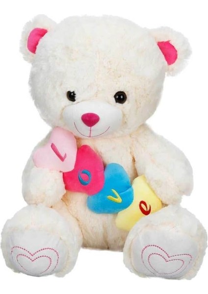 Friends Peluş Ayi Oturan 4kalpli 48CM.