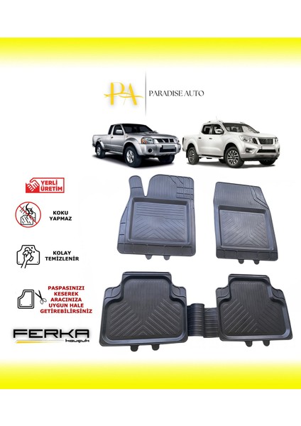 Nissan Sky Star NP300 1998-2015 Uyarlanabilir Universal Havuzlu Paspas