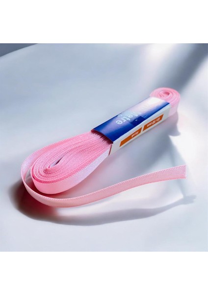 Kurdela Her Amaca Uygun Kaliteli Kumaştan Saten Kurdela Fiyonk Süsleme Için Kurdela 10 Metre Uzunluk 1 cm Genişlik (Pembe)