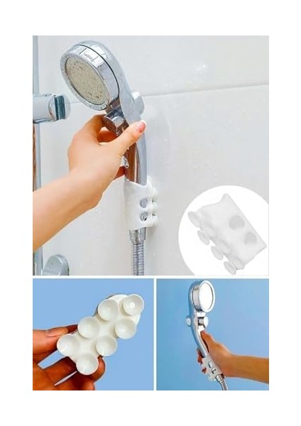 Vantuzlu Duş Başlığı Tutacağı Silikon Vantuzlu Banyo Başlığı Askı Tutucu Kanca Vakumlu Tutucu Aparat fiyatları