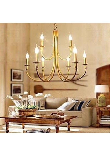 LED Ampul 4W E14 Ince Duy Dimmerli Gün Işığı 3200K 10 Adet Lambam ERD23KIVRIK Mum Ampul