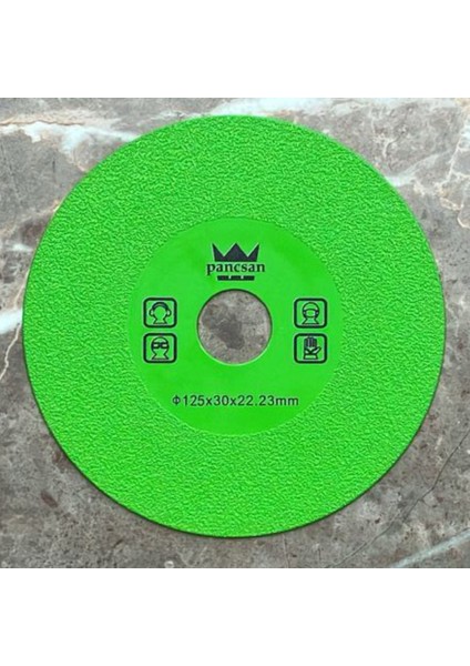- Çok Amaçlı Yeşil Hassas Kesme Taşı ( Diski ), Taşlama ( Porselen , Granit , Mermer , Çim Stone , Cam , Pleksiglass , Kompozit , Beton ) 125 Mm , 30 Mm , 22,23 Mm