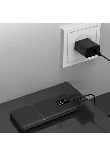 Powerbanklı Fit7 Akıllı Saat Alüminyum Kasa Spor Silikon Kordon