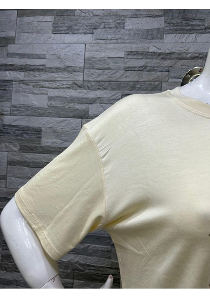 Büyük Beden Yeni Sezon Rahat Konfor Modeli Baskılı Kısa Kollu Penye T-Shirt modelleri