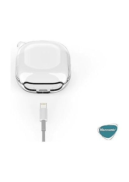 Samsung Galaxy Buds 2 Pro Için Kılıf Askı Aparatlı Transparan Silikon Şeffaf [buds 2 Pro ile Uyumlu Kılıf - Şeffaf]