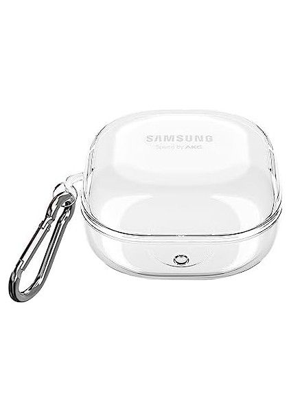 Samsung Galaxy Buds 2 Pro Için Kılıf Askı Aparatlı Transparan Silikon Şeffaf [buds 2 Pro ile Uyumlu Kılıf - Şeffaf]