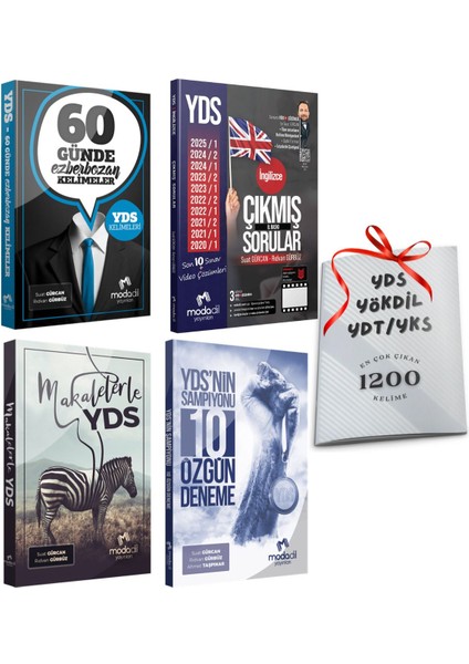 Yds Modadil 60 Günde Ezberbozan Kelimeler + Makalelerle Yds + Çıkmış Sorular + 10 Deneme + 1200 Kel.