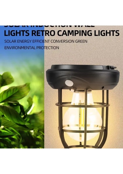 OR-T66 1 Watt Hareket Sensörlü Su Geçirmez Solar Bahçe Aydınlatma Duvar Lambası