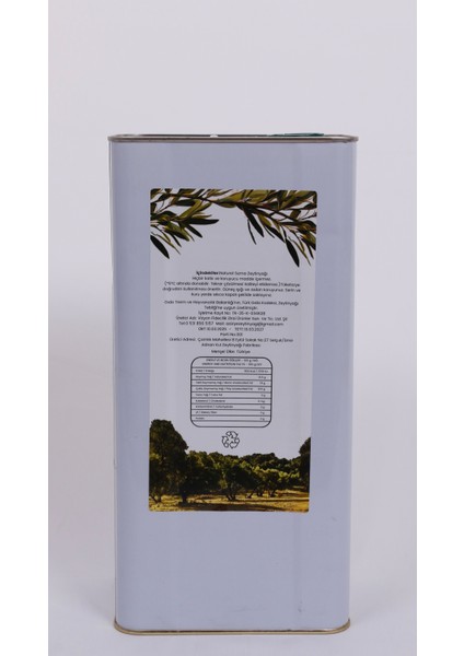 Soğuk Sıkım Natürel Sızma Zeytinyağı 5 Lt fiyatları