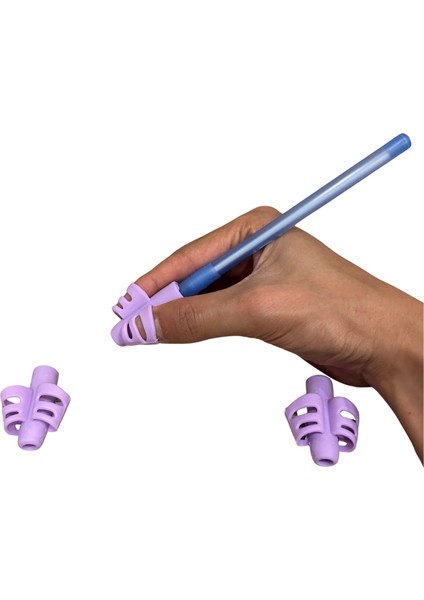 3’lü Pastel Kolay Kalem Tutma Yazı Alıştırma Aparatı’ Ergonomik Algısal Motor Gelişim
