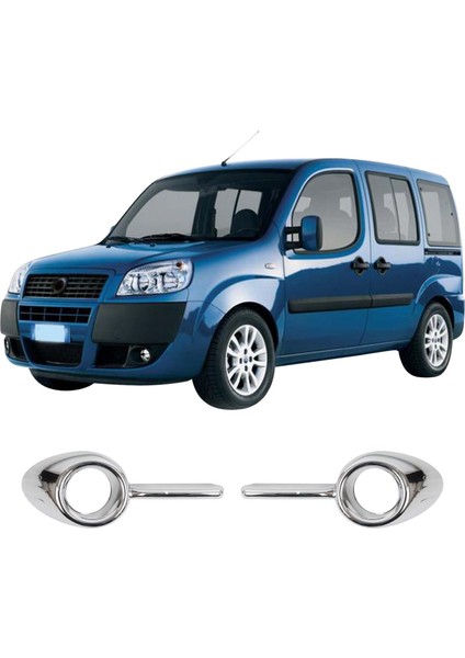 Fiat Doblo Uyumlu 2010-2014 Krom Sis Çerçevesi 2 Parça Abs Krom Kaplama fiyatları