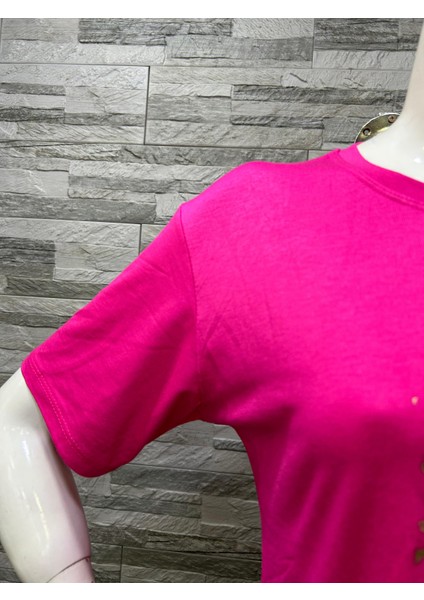 Büyük Beden Yeni Sezon Rahat Konfor Modeli Baskılı Kısa Kollu Penye T-Shirt indirimleri