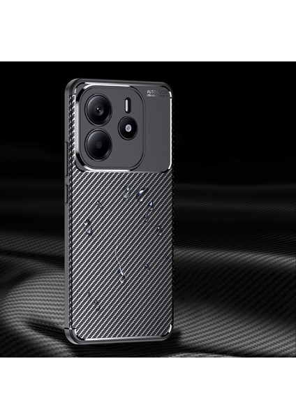 Xiaomi Redmi Note 14 5g Kılıf Kamera Korumalı Karbon Desenli Lux Negro Silikon - Siyah + Tam Kaplayan Ekran Koruyucu indirimleri