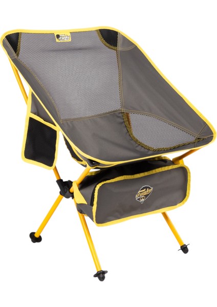 Pratik Cepli/çantalı Kamp Sandalyesi Gri