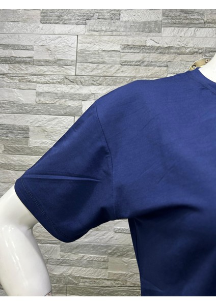 Büyük Beden Yeni Sezon Rahat Konfor Modeli Baskılı Kısa Kollu Penye T-Shirt fırsatları