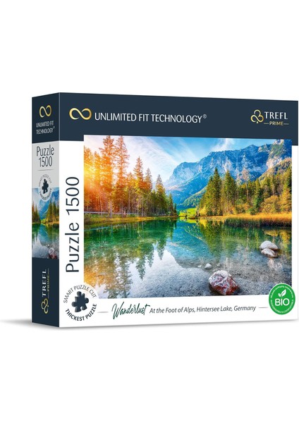 26193 En Kalın 1500 Paket Organik Alpler Bavyera Dağları Yetişkinler ve 12 Yaş Üzeri Çocuklar Için Uft Puzzle Wanderlust: Alplerin Eteğinde, Hintersee Gölü, Almanya