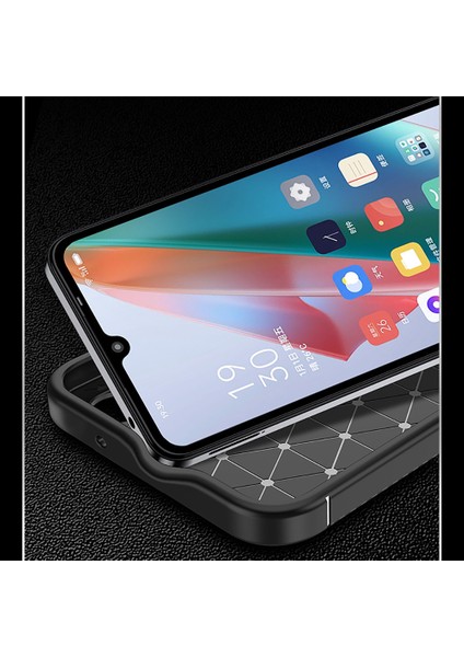 Xiaomi Redmi 14C 4g Kılıf Kamera Korumalı Karbon Desenli Lux Negro Silikon - Siyah + Tam Kaplayan Ekran Koruyucu