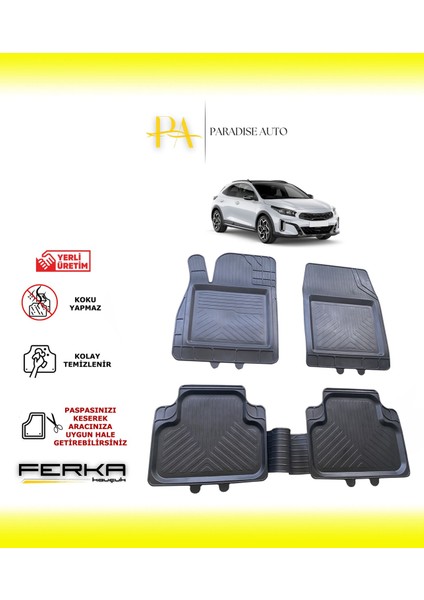Kia Xceed Suv 2019 ve Üstü Uyarlanabilir Universal Havuzlu Paspas