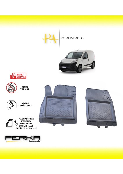 Fiat Fiorino Ön 2 Parça 2008 ve Üstü Uyarlanabilir Universal Havuzlu Paspas