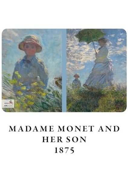 Madam Monet And Her Son, Claude Monet 1875, A4 Defter X, Çizgisiz, Toplam 64 Sayfa, Tel Dikiş, Esnek Kapak, Oval Kenar, Tuval Doku, 60 Gram, Sarı Krem Renk, 21X29,7X0,5CM fiyatları