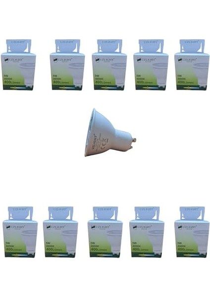 Adet 5W 4000K GU10 Duy 38° Gün Işığı LED Spot Ampul Uzlight fiyatları