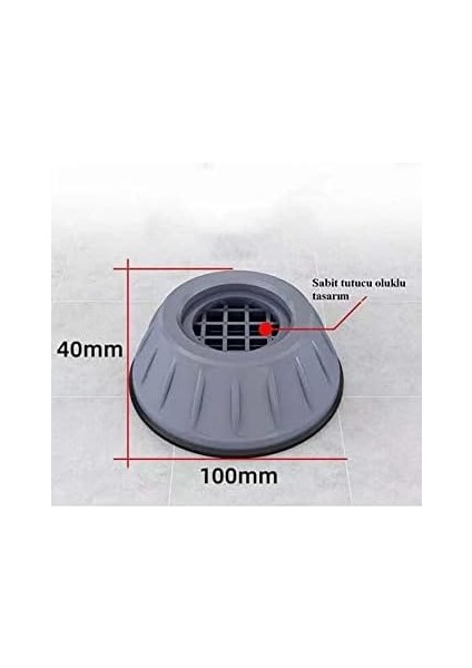 Concept Çamaşır Makinesi Ayağı Titreşim Gürültü Hareket Önleyici Mobilya Yükseltici Ayak (4 Adet) fiyatları