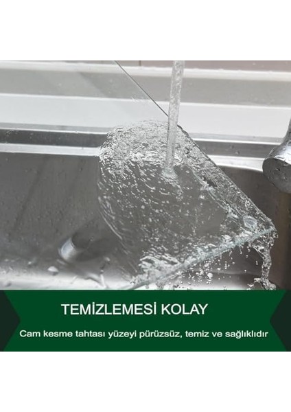 Cam Kesme Tahtası Panosu 25 x 35 Kırılmaya Isıya Çizilmeye Dayanıklı Boya Paleti Sunum Kesim Matı modelleri