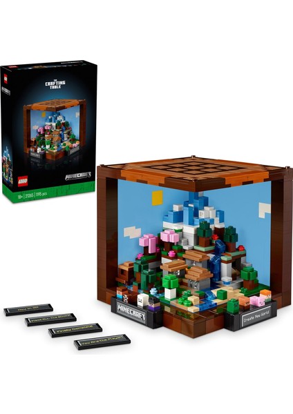 Minecraft Eşya Yapma Masası 21265 - Yetişkinler Için Koleksiyonluk Yaratıcı Model Yapım Seti (1195 Parça)