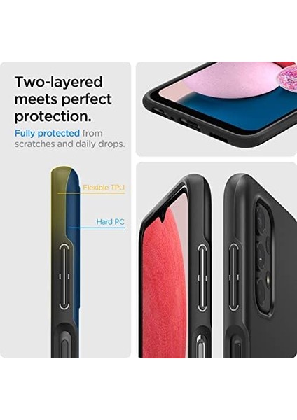 Galaxy A13 Kılıf Thin Fit Black - ACS04314