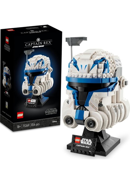 Yüzbaşı Rex Kaskı 75349 - Yetişkinler Için Koleksiyonluk Sergileme Modeli Yapım Seti (854 Parça)