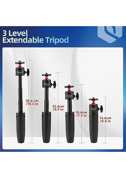Kompakt Kamera Tripod, Mini Tripod, 1/4 Inç Vida, Taşınabilir Seyahat Tripodu Akıllı Telefon Sony Canon Için fiyatları