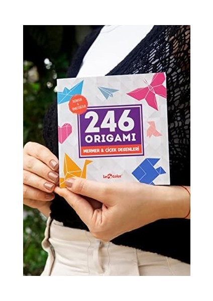 Color Origami 246 Kağıt Katlama Sanatı Mermer/çiçek modelleri