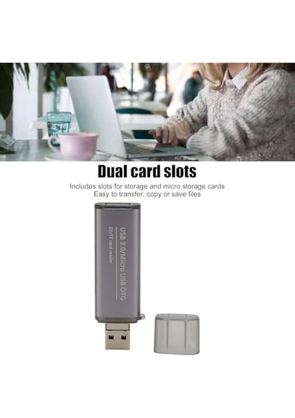 Kart Okuyucu USB C Micro Sd Tf Kart Okuyucu, Alüminyum Type-C USB 3.0 Otg Hafıza Kartı Adaptörü Trail Kamera Görüntüleyici Yeni Macbook, Samsung Uyumlu (Gri) (Readeral-Usbc) fiyatları