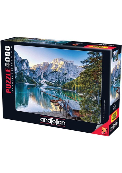 Puzzle - Braies Gölü / 4000 Parça Puzzle, #5205