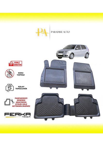 Volkswagen Polo Hb 4 1999-2005 Uyarlanabilir Universal Havuzlu Paspas