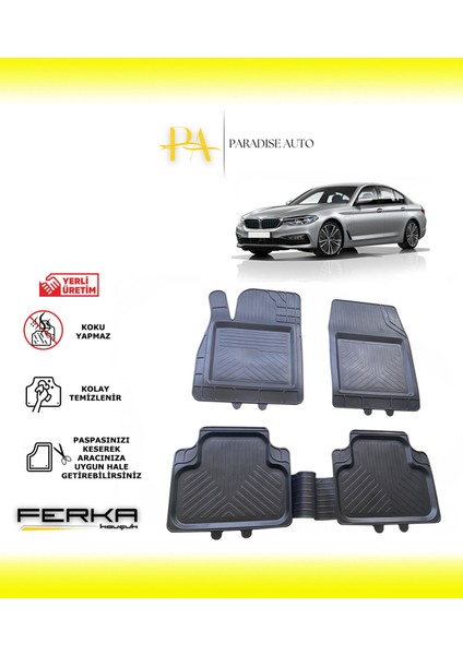 Bmw 5 Serisi G30 Sw 2014-2023 Uyarlanabilir Universal Havuzlu Paspas