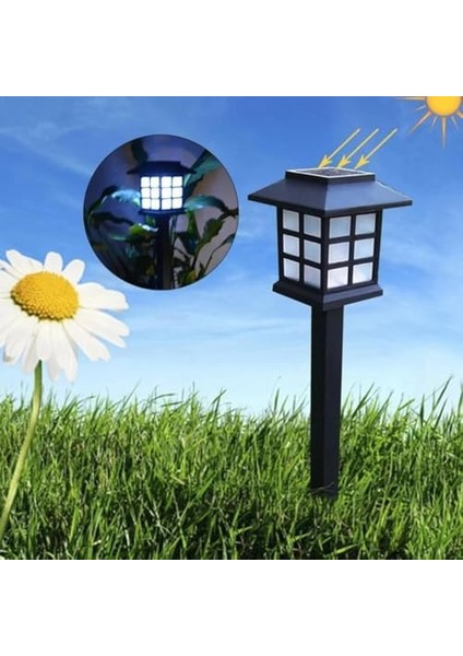 Güneş Enerjili 15W Helios LED Set Üstü Bahçe Aydınlatması, Su Geçirmez, 3200K-6500K, Sütun Üzeri Küp Armatür Patika, Teras, Veranda, Çit, Bahçe Duvarı, Balkon Dekorasyonu, Peyzaj Işık 210*135 mm