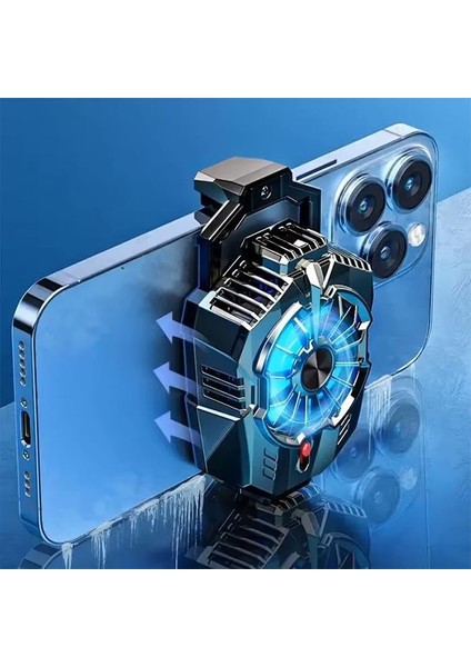 Ultra Sessiz Kasırga Tipi Telefon Soğutma Fanı Radyatör Soğutucu Telefon Soğutucu Metal Plaka fiyatları