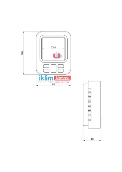 Haftalık Programlı Kablolu Oda Termostatı GSK-1701 modelleri