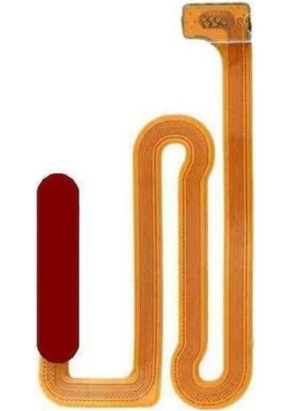 Samsung A12 Uyumlu Orta Tuş Filmi Kırmızı