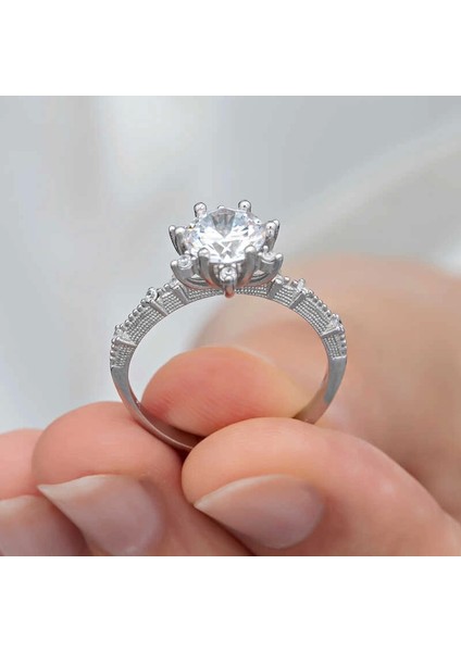 ​gümüş Çiçek Desenli Kadın Yüzük fiyatları