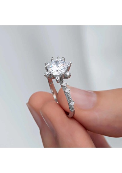 ​gümüş Çiçek Desenli Kadın Yüzük modelleri