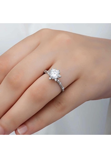 ​gümüş Çiçek Desenli Kadın Yüzük indirimleri