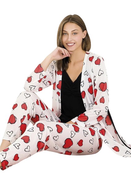 Kadın Pijama Takımı 3lü