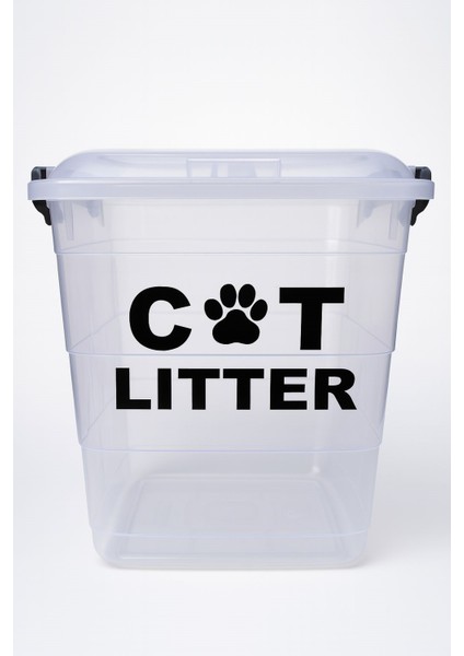 10 Lt Kapasite Kedi Kumu Saklama Kabı Kutusu Boş Kedi Kumu Saklama Kabı Ölçü: 26 x 24 x 27 Yeni Ürün fiyatları