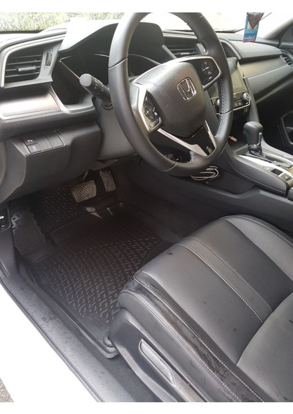 Honda Civic Sedan 3D Siyah Havuzlu Paspas 2016 ve 2021