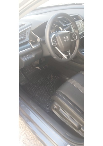Honda Civic Sedan 3D Siyah Havuzlu Paspas 2016 ve 2021