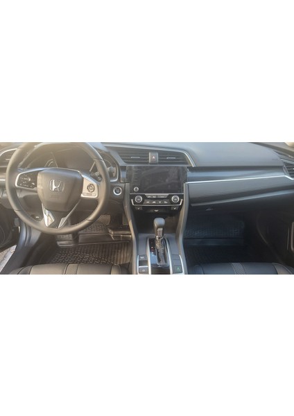 Honda Civic Sedan 3D Siyah Havuzlu Paspas 2016 ve 2021