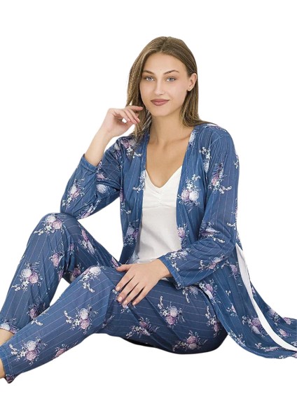 Kadın Pijama Takımı 3lü