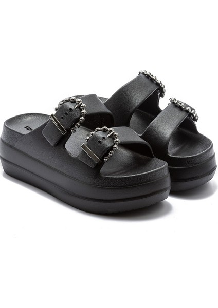 Kadın Dolgu Topuk Marta Kadın Terlik Siyah 36/40